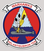 Officially Licensed US Navy HS-10 Warhawks Sticker