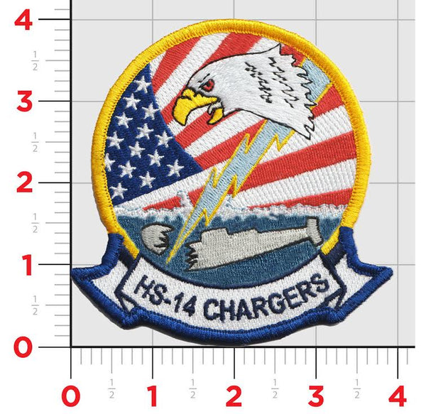 Officially Licensed US Navy HS-14 Chargers Patch