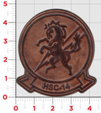 Officially Licensed US Navy HSC-14 Chargers Leather Patch