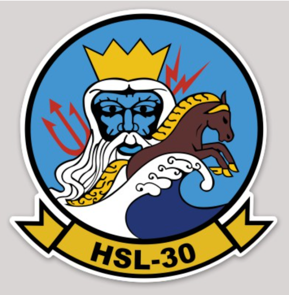 Officially Licensed HSL-30  Neptune's Horsemen Sticker
