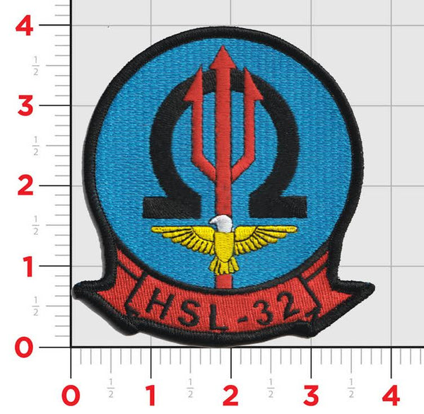 Officially Licensed US Navy Helicopter Squadron HSL-32 Invaders Patch