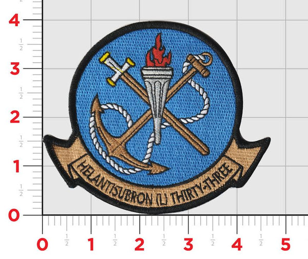 Officially Licensed US Navy Helicopter Squadron HSL-33 Seasnakes Patch