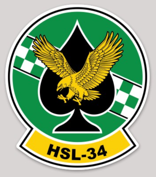 US Navy Helicopter Squadron HSL-34 Sticker