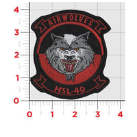 Officially Licensed US Navy Helicopter Squadron HSL-40 Airwolves Patch