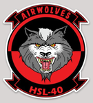 US Navy Helicopter Squadron HSL-40 Sticker