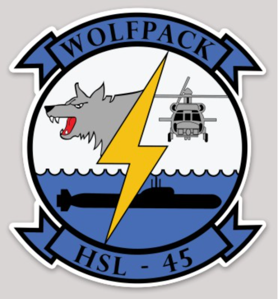 US Navy Helicopter Squadron HSL-45 Sticker