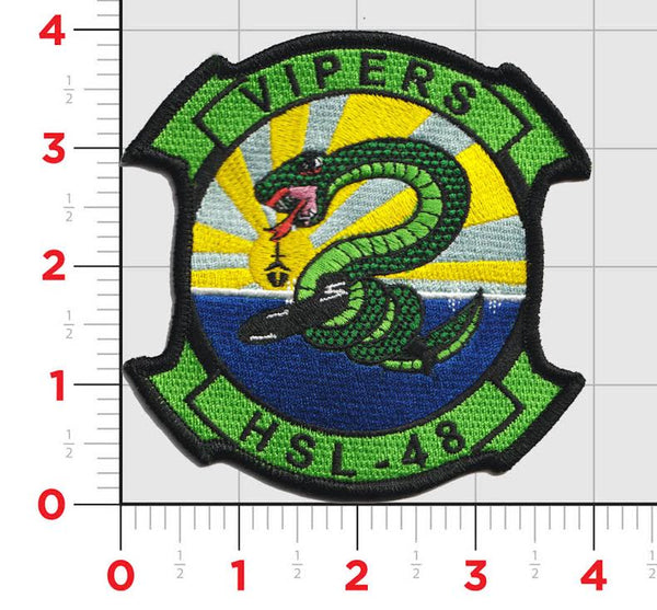 Officially Licensed US Navy Helicopter Squadron HSL-48 Vipers Patch