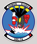 US Navy Helicopter Squadron HSL-74 Sticker