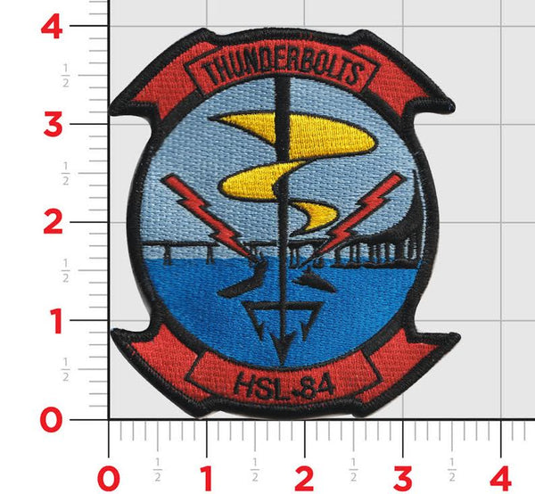 Officially Licensed US Navy Helicopter Squadron HSL-84 Thunderbolts Patch