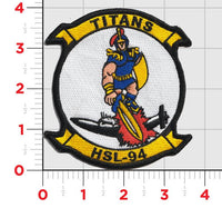 Officially Licensed US Navy Helicopter Squadron HSL-94 Titans Patch