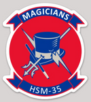 Officially Licensed US Navy HSM-35 Magicians Sticker