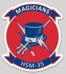 Officially Licensed US Navy HSM-35 Magicians Sticker