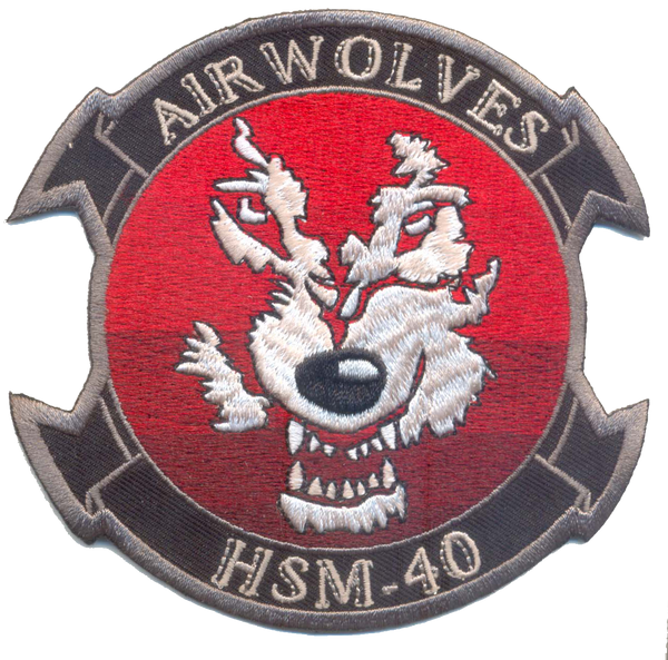 Officially Licensed US Navy HSM-40 Air Wolves Squadron Patches