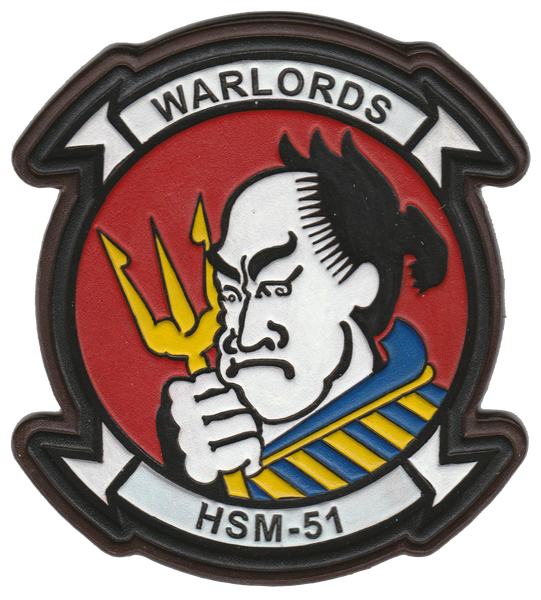 Officially Licensed US Navy HSM-51 Warlords Leather Patches