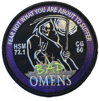 Official HSM-72.1 Bad Omens Shoulder Patch