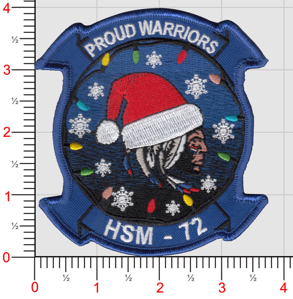 Official HSM-72 Proud Warriors Christmas Patches