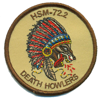 Official US Navy HSM 72.2 Death Howler Patch
