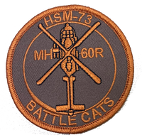 Official US Navy HSM-73 Battle Cats Shoulder Patches