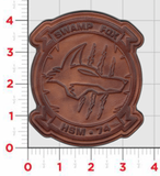 Officially Licensed US Navy HSM-74 Swamp Fox Leather Patches