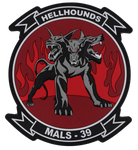 Officially Licensed USMC MALS-39 Hellhounds PVC Patches