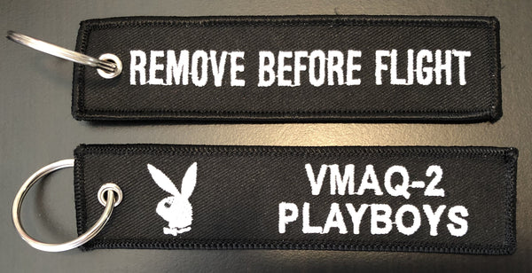 VMAQ-2 Playboys REMOVE BEFORE FLIGHT Key Ring