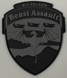 US Army B/3-501 Beast Assault Patches