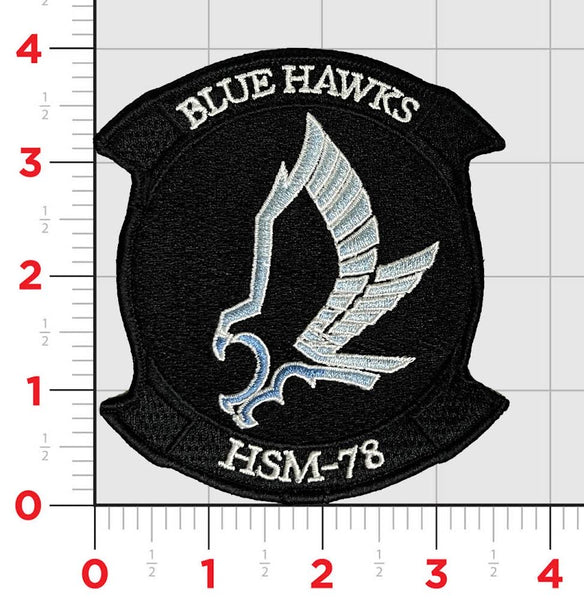 Officially Licensed US Navy HSM-78 Blue Hawks Squadron Patch