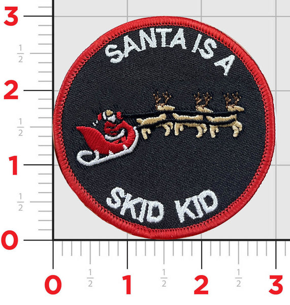 Santa is a Skid Kid Christmas Shoulder Patch