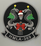 Official HMLA-369 Gunfighters Christmas PVC Patch