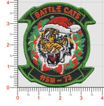 Official US Navy HSM-73 Battle Cats Christmas Patch