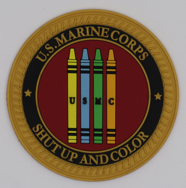 USMC Shut Up and Color PVC Patches