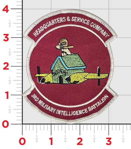 Official US Army 3rd MI Snoopers Military Intelligence Battalion H&S Company Patch