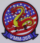 Official VMM-268 Red Dragons 4th of July PVC Patches