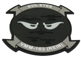 Officially Licensed USMC VMM-163 (REIN) Evil Eyes PVC Patch