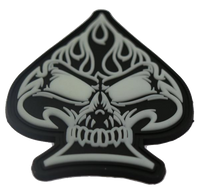 Official HMLA-267 Flagship (El Fuego) Skull PVC Glow Patch