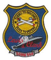 Officially Licensed US Navy USS Lewis & Clark SSBN-644 Patch