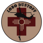 Official US Army G Co 1-168th Lobo Dustoff Aviation New Mexico Army National Guard PVC Patch