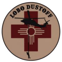 Official US Army G Co 1-168th Lobo Dustoff Aviation New Mexico Army National Guard PVC Patch