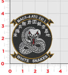 Officially Licensed USMC MACS-4 White Snakes ATC Co L Patches