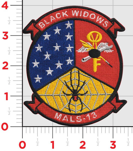 Officially Licensed USMC MALS 13 Black Widows Patch