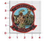 Officially Licensed USMC MALS-24 Warriors Patch