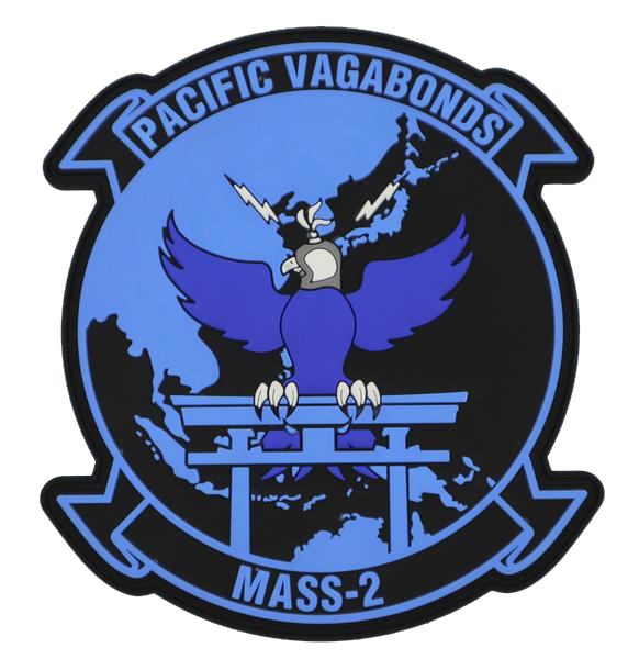 Officially Licensed MASS-2 Pacific Vagabonds Blue PVC Patch