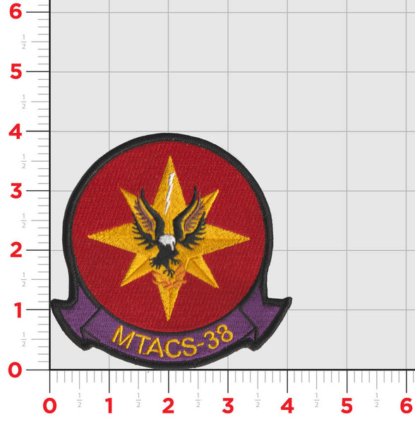 Officially Licensed USMC Marine Tactical Air Command Squadron MTACS-38 Patch