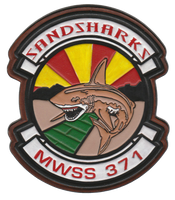 Officially Licensed MWSS-371 Sandsharks Leather Patches