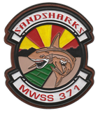 Officially Licensed MWSS-371 Sandsharks Leather Patches