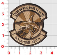 Officially Licensed USMC MWSS-371 Sandsharks Patch