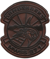 Officially Licensed MWSS-371 Sandsharks Leather Patches