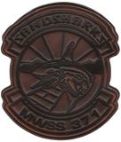 Officially Licensed MWSS-371 Sandsharks Leather Patches