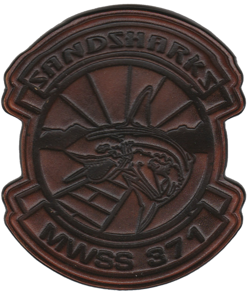 Officially Licensed MWSS-371 Sandsharks Leather Patches