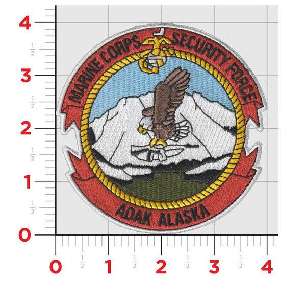 Officially Licensed USMC Marine Security Forces Adak, Alaska Patch